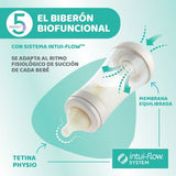 Biberón Silicona - Perfect 5 Lento 150ml Azul
