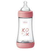 Biberón Silicona - Perfect 5 Lento 240ml Rosa