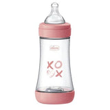 Biberón Silicona - Perfect 5 Lento 240ml Rosa