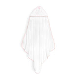 Set de Toalla con Capucha y Babero Elefante Blanco/Rosa