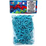 Set 600 unidades Gomitas Para Rainbow Loom - Turquesa