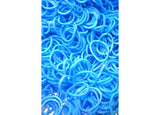 Set 600 unidades Gomitas Para Rainbow Loom - Azul Océano