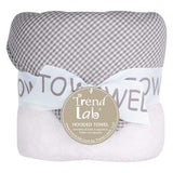 Toallas Hooded - Gray Gingham Seersucker