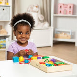 Set Madera Cuentas Enhebrar Primario