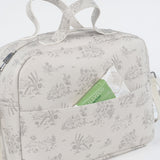 Bolsa Canastilla Toile de Jouy Cream