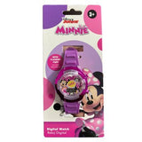 Minnie Reloj Met.Digital C/Luces 6 Func.