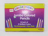 Set 120 Lapices Colorear Jumbo