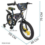 Bicicleta Aro 16 Batman Std Dlx