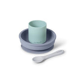 Set Alimentación Silicona 3pz Nordic Mix Azul