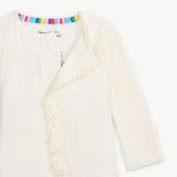 Pijama Magnetic Footie Blanca Volantes