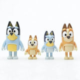 Set de Figuras Bluey y Familia – 4 Piezas