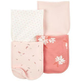 Paño Eructar Bebe Floral Rosado