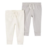 Set 2pc Pantalones algodón neutro
