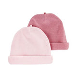 Set de Gorros 2pc de 0-3m Rosa