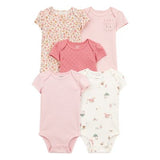 Set de Bodys 5pc Rosa