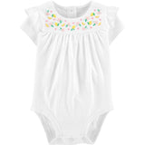 Enterizo Blanco de Punto-12 meses