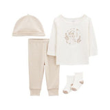 Set Pantalon 4 piezas Khaki Rayas Mfl S.6m