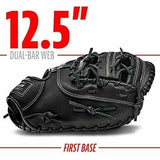 Guante Basebal 12.5pulg Blk/Chrm Ctzreg