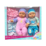 Muñeca 20 pulgadas Set 2 Niña/Niño con Ropas