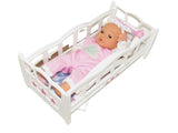 Muñeca con Cuna Mecedora 12 pulgadas