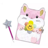 Diario Fuzzy con Llaves Flor Groovy