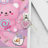 Diario con Candado y Llaves Animales