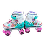 Patines con 4 Ruedas y Luz Niña 35 -38