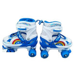Patines Pu Ruedas Con Luz Size Azul 35-38