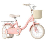 Bicicleta Con Canasto Rosado