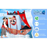 Casa de Campaña Barco Pirata Con 24 Pelotas