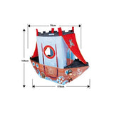 Casa de Campaña Barco Pirata Con 24 Pelotas