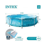 Piscina Metal Beachside 10piex20pu. 6+