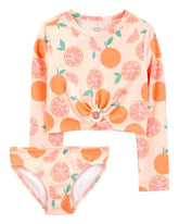 Set Traje de Baño Manga Larga Orange Slice