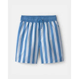Traje de Baño Rayas Azules Toddler