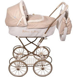 Reborns - Coche con Capota y Bolso Paris Rosa