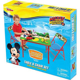 Set de Mesa y Silla Plegable de Actividades Mickey