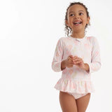 Traje de Baño Niña Blanco Talla Única