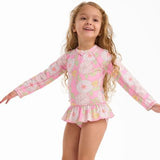 Traje de Baño Niña Rosa Talla Única