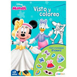 Libro de 16 Paginas Vistiendo Minnie