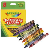 Crayon Set 8 Unds Tri Anti-roll
