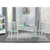 Mesa y Sillas Infantil Azul & Blanco