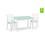 Mesa y Sillas Infantil Azul & Blanco