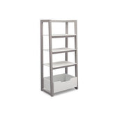 Estante Escalera Color Blanco con Gris