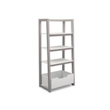 Estante Escalera Color Blanco con Gris