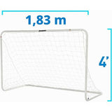 Porteria Competicion 6x4 con Red Blanca