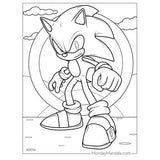 Libro de Colorear Avanzado Sonic