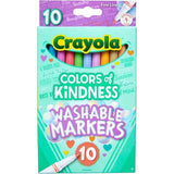 Marcadores Lavables Punta Fina Kindness 10pc