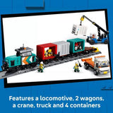 LEGO® City - Harbor Freight Train with Crane & Truck