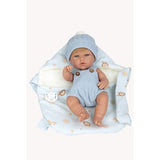 Muñeca Elegance 30cm Natal Azul Portabebé Niño