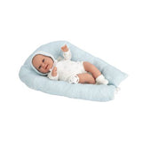 Muñeca Elegance 35cm Babyto Azul con Cojín